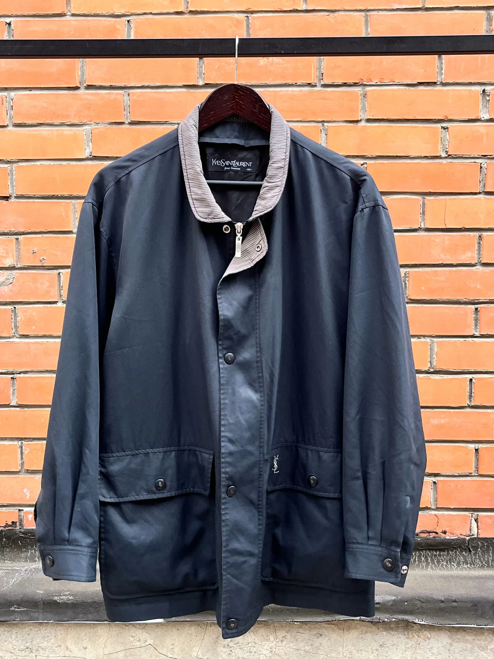 YVES SAINT LAURENT Vintage Yves Saint Laurent Pour Homme Corduroy Collar Utility Field Jacket