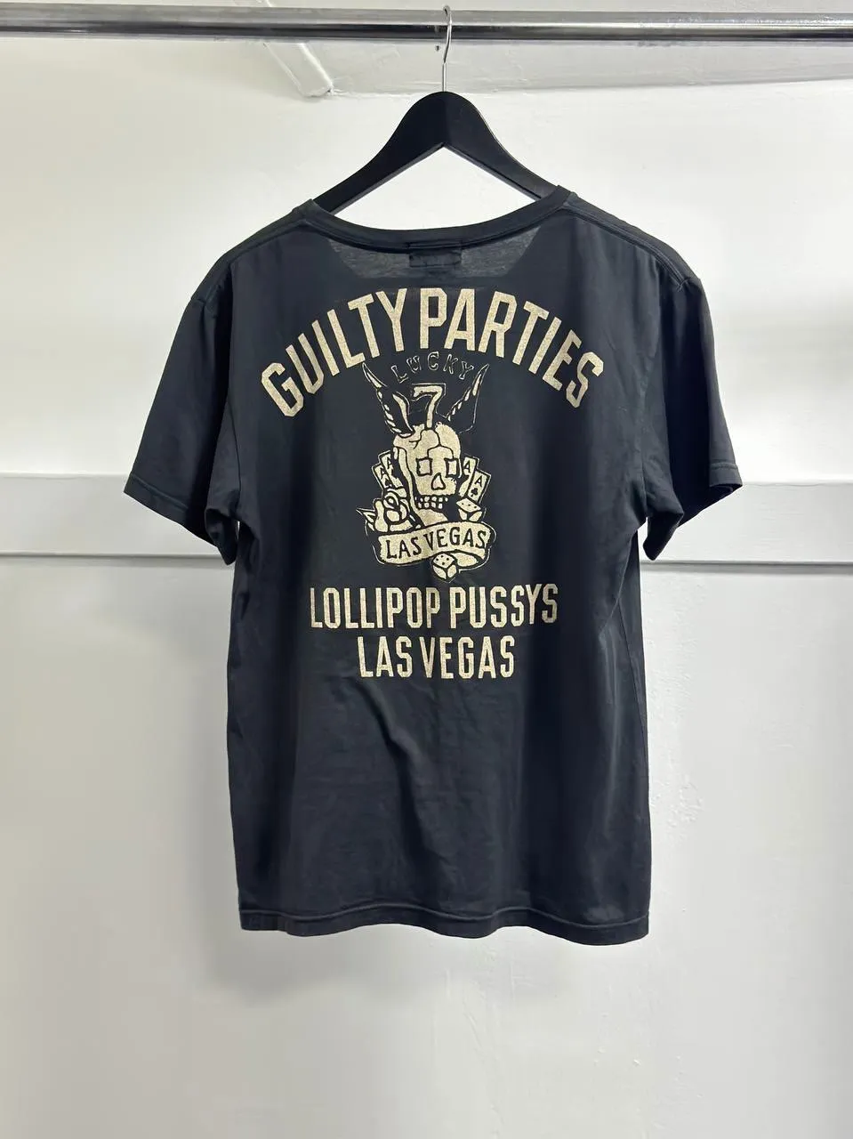 WACKO MARIA WACKO MARIA "GUILTY PARTIES" Lollipop Pussys Las Vegas Print T-Shirt