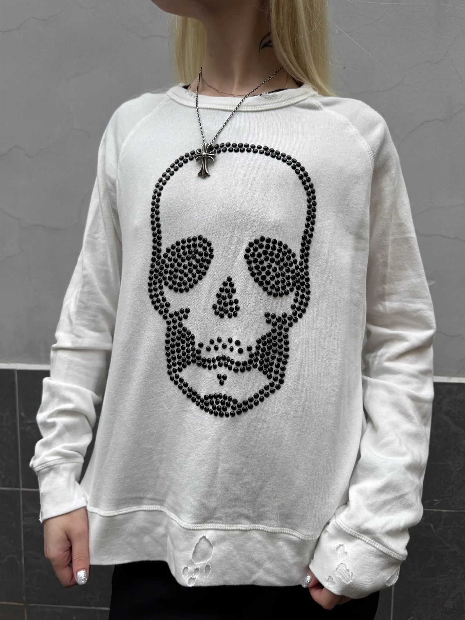 Zadig&Voltaire Zadig & Voltaire Skull Studded Long Sleeve