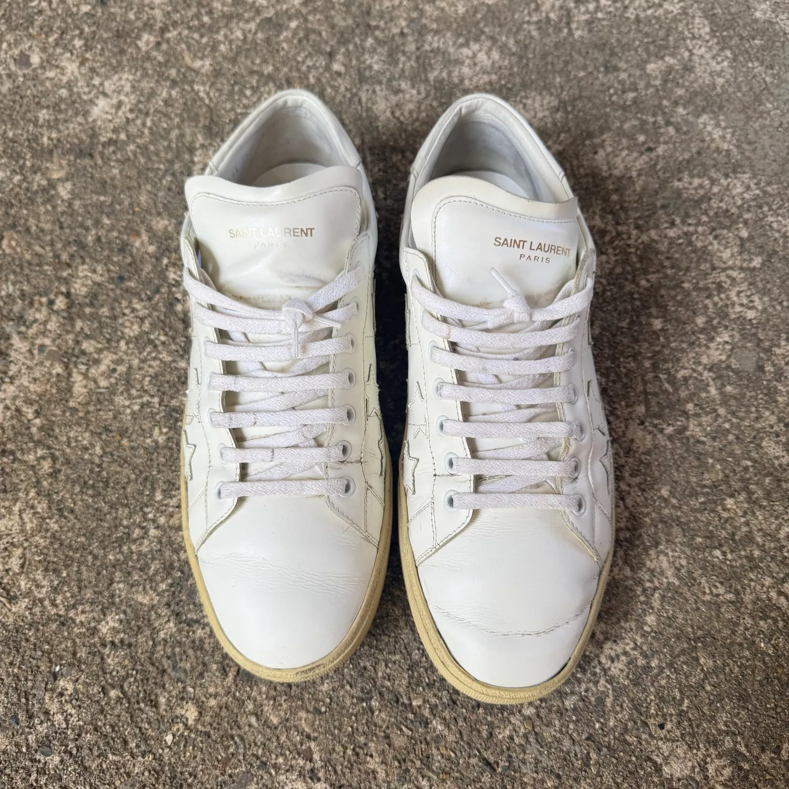 SAINT LAURENT Saint Laurent Paris Court Classic SL/06 Embossed Star Sneakers
