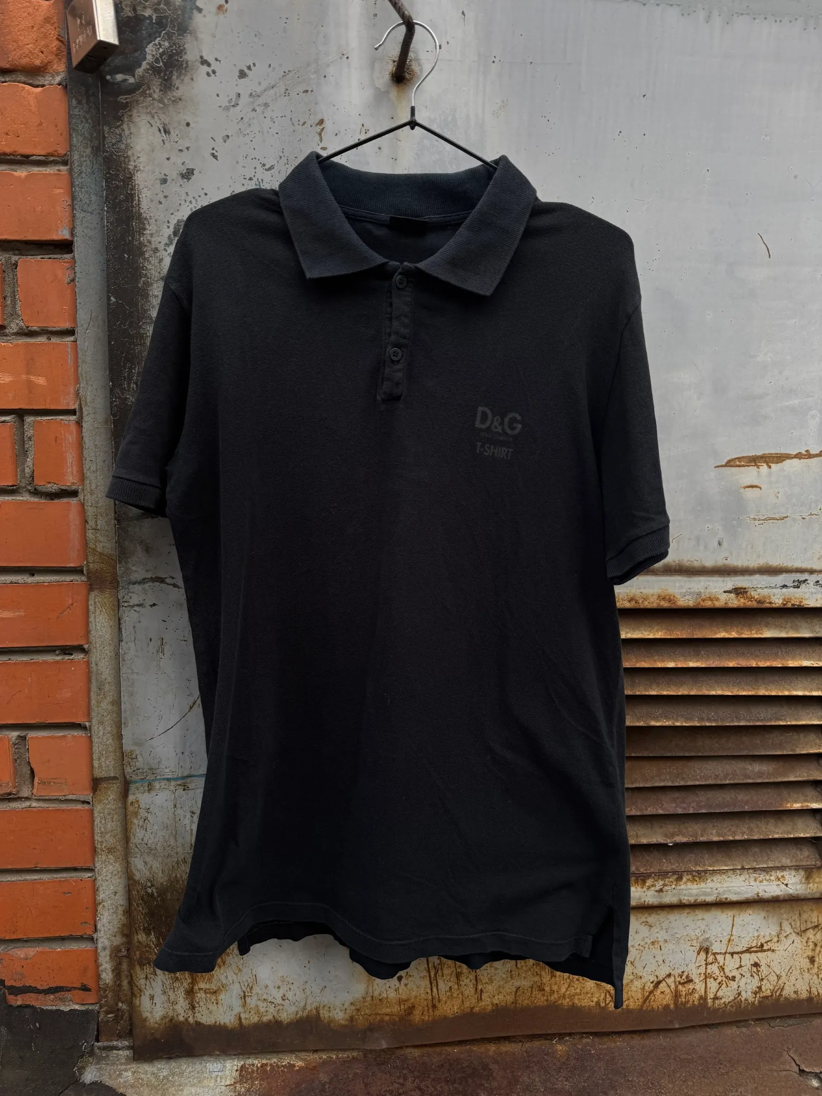 Dolce & Gabbana Dolce & Gabbana Black Vintage Polo
