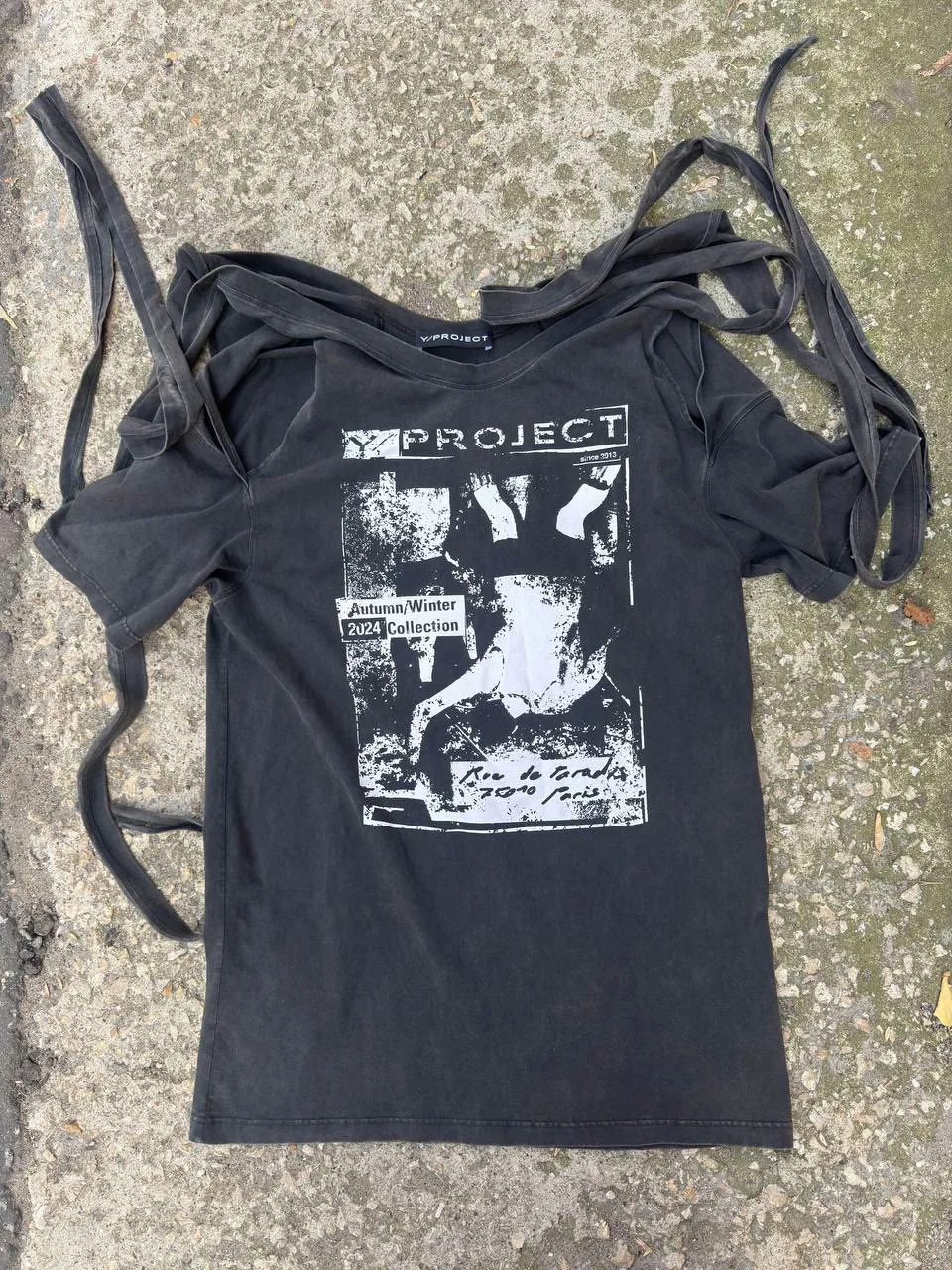 Y/PROJECT Y/Project AW24 Rock Band Print Femme Tee.