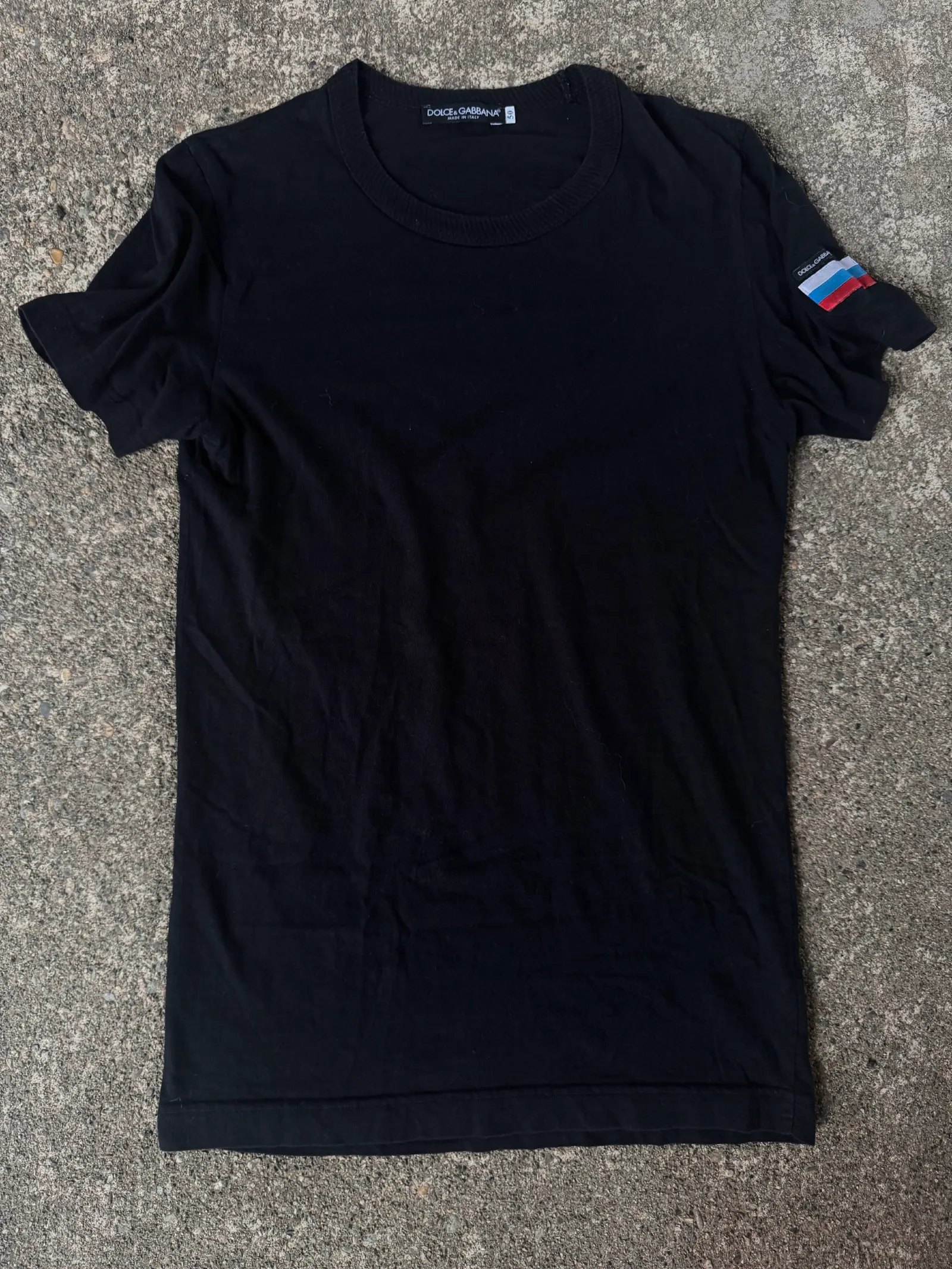 Dolce & Gabbana Dolce & Gabbana Russian Flag Patch T-Shirt
