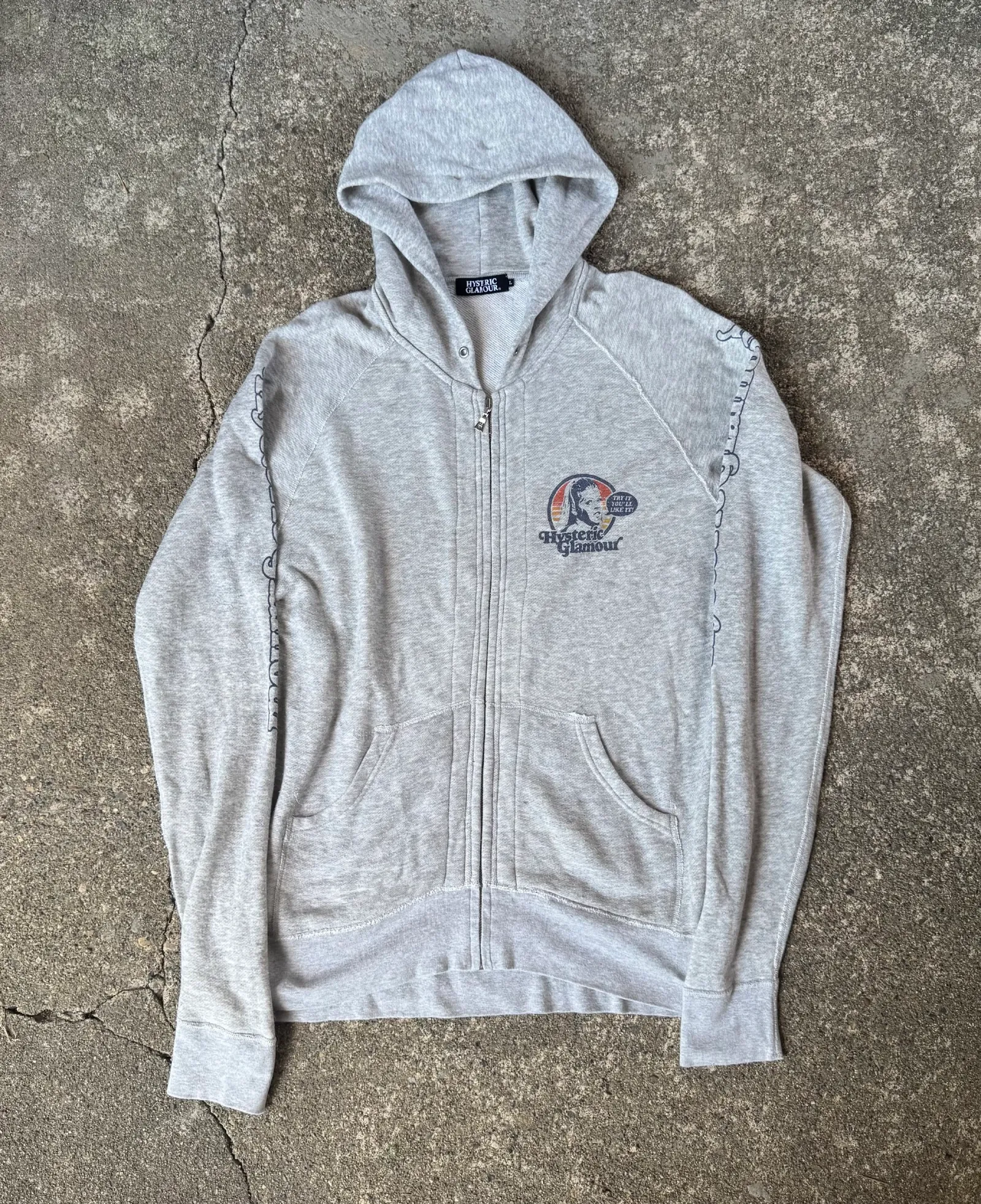 HYSTERIC GLAMOUR Hysteric Glamour "TRY IT YOU'LL LIKE IT" Full-Zip Hoodie