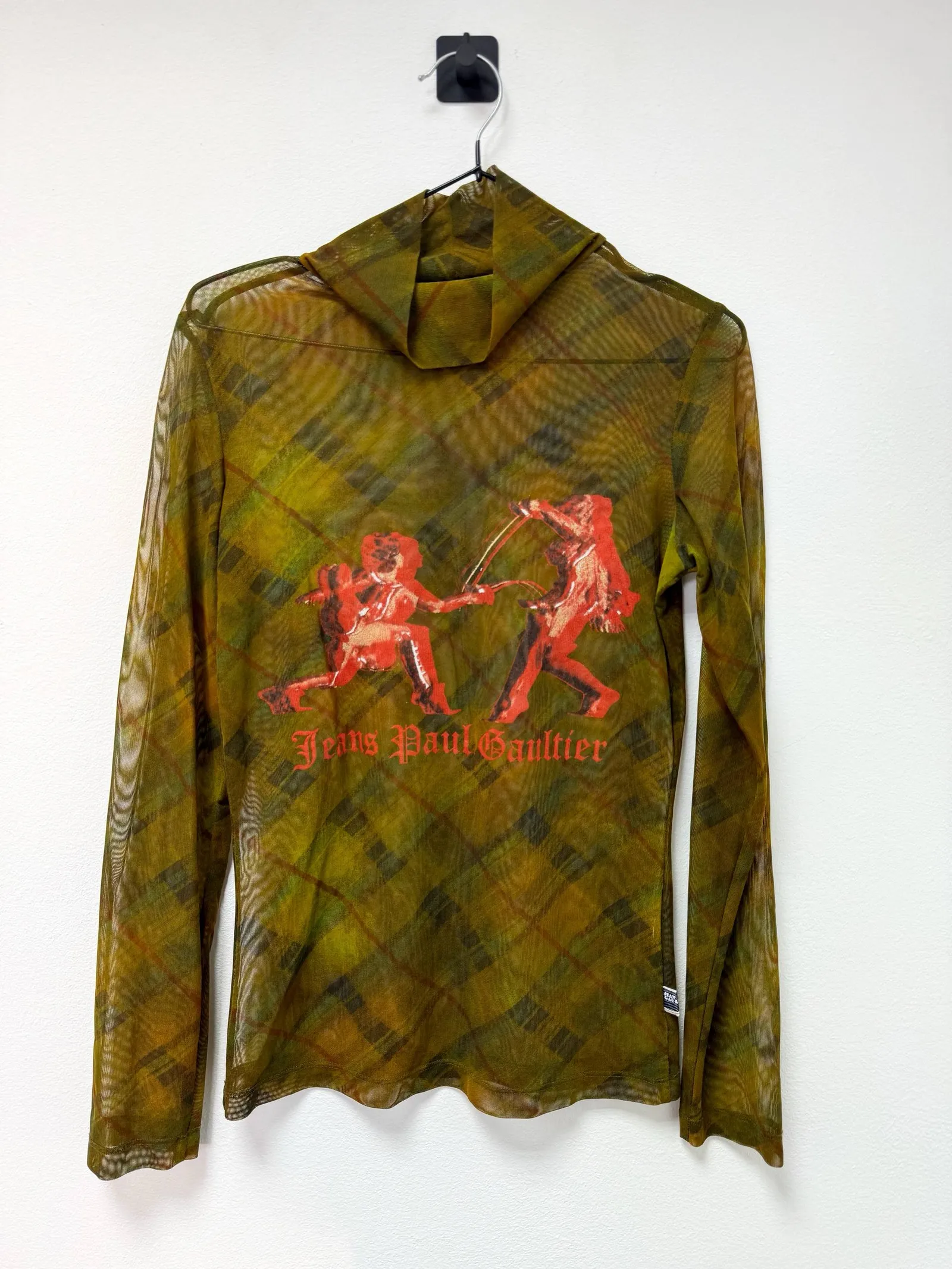 Jean Paul Gaultier Jean Paul Gaultier Cupid Duel" Mesh Top