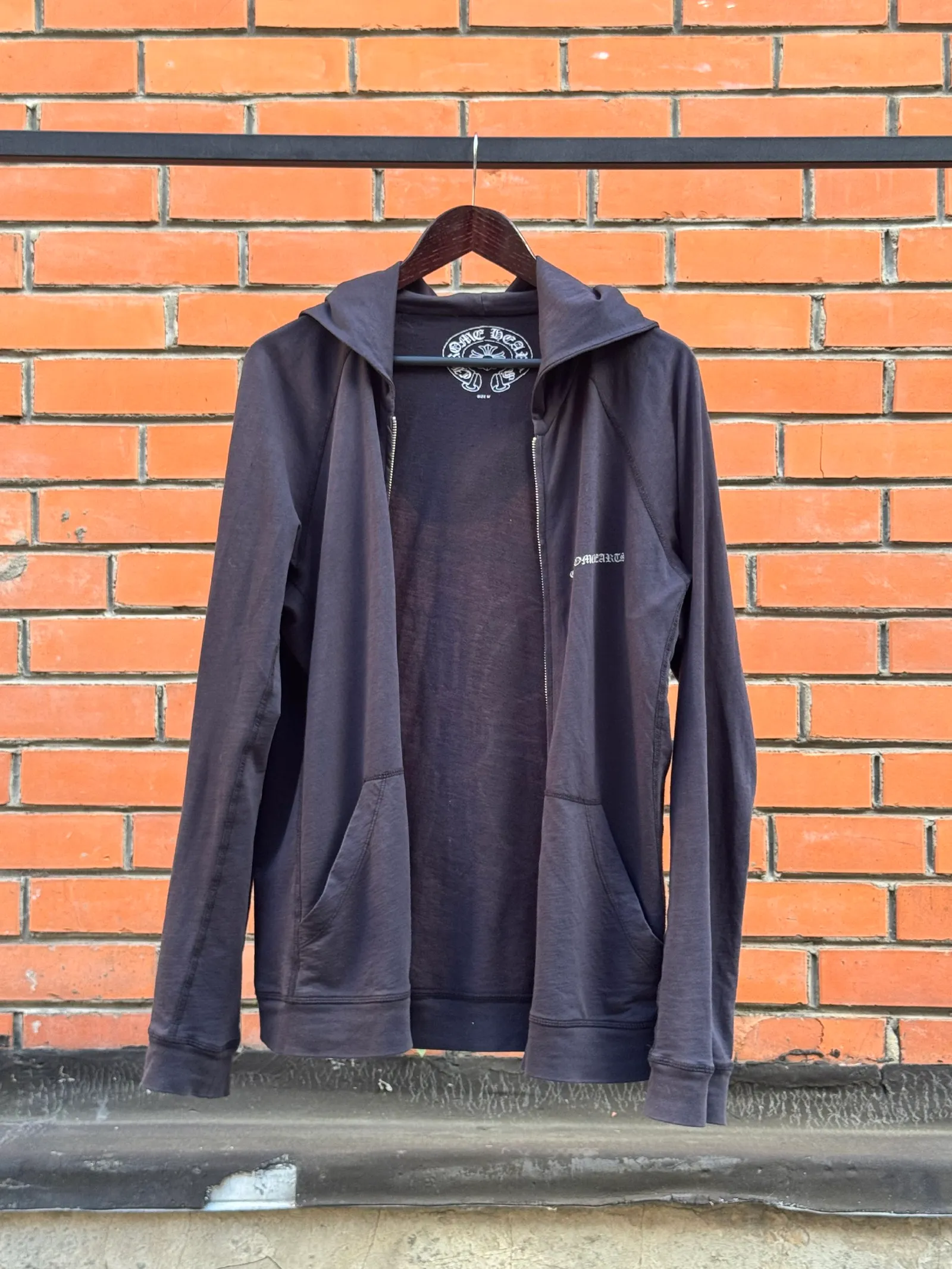 CHROME HEARTS Chrome Hearts Back Lily Zip Hoodie