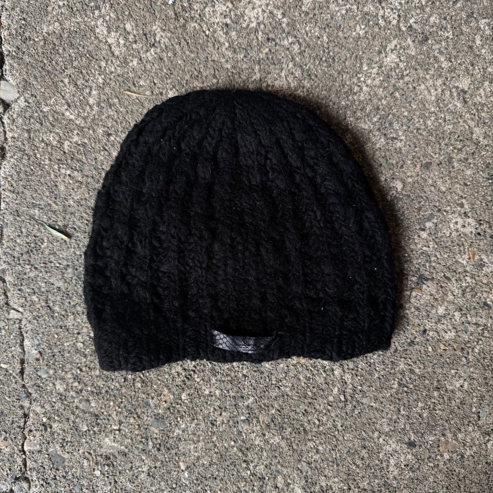 L.G.B. L.G.B. Wool Knit Cap with Leather Python Tag