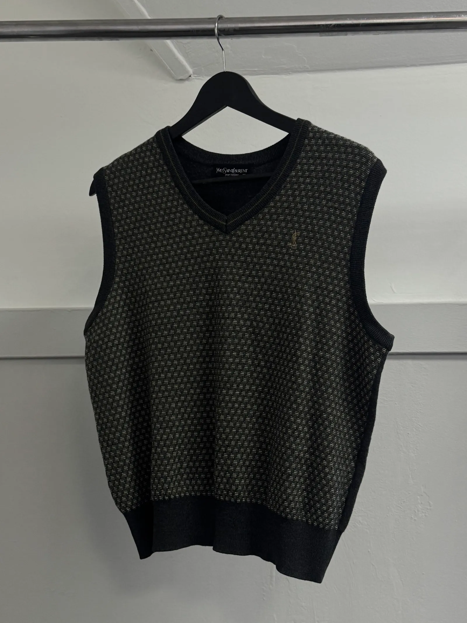 YVES SAINT LAURENT Yves Saint Laurent Pour Homme Knit V-Neck Vest