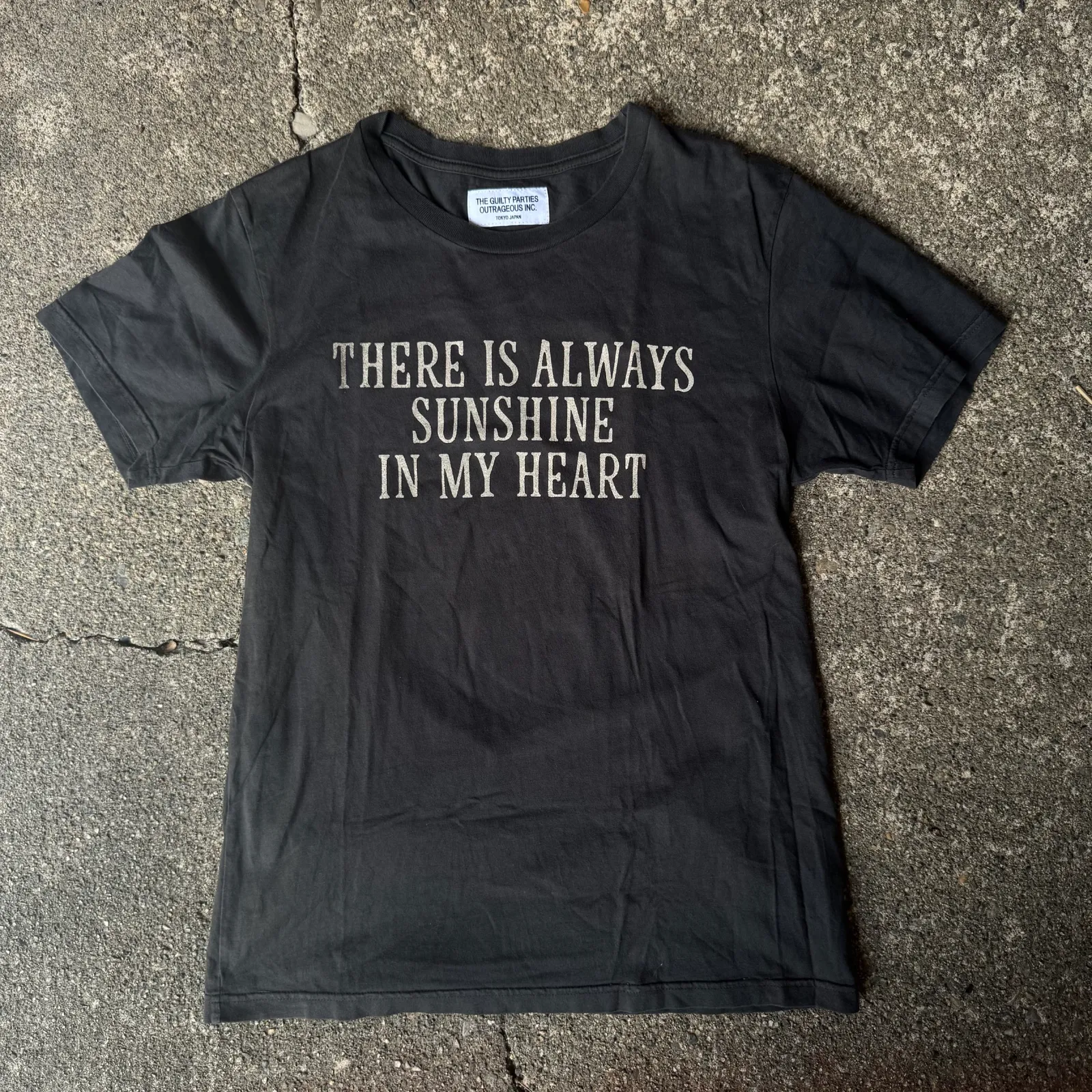WACKO MARIA WACKO MARIA "THERE IS ALWAYS SUNSHINE IN MY HEART" TEE