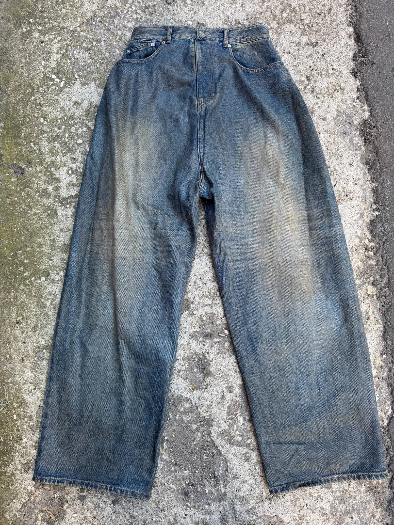 PROJECT G/R Project G/R «Grounded» Mud Wash Wide-Leg Denim