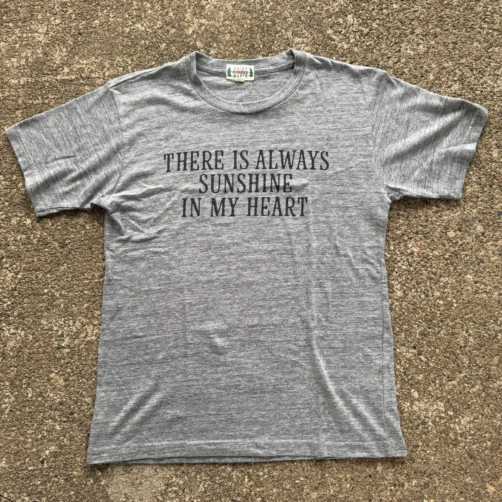 WACKO MARIA WACKO MARIA "THERE IS ALWAYS SUNSHINE IN MY HEART" Print T-Shirt